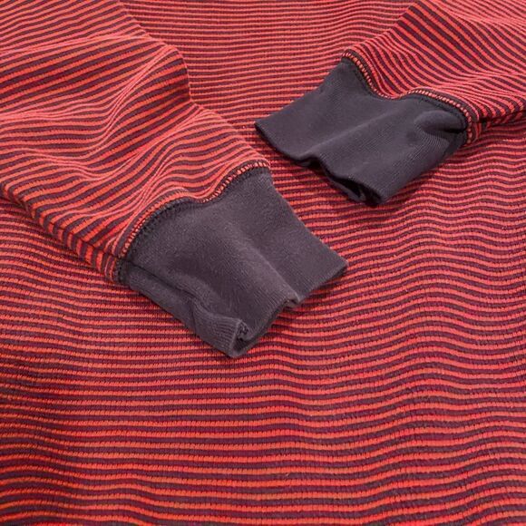 Polo Ralph Lauren Navy & Burgundy Stripe Shirt Size Medium - Picture 7 of 12